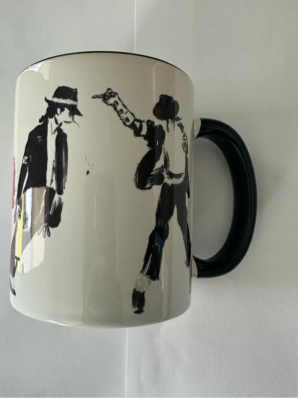 Official MJ The Musical Broadway Souvenir Coffee Mug Michael Jackson Silhouette
